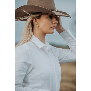 <span class=keywords><strong>Camicia</strong></span> da <span class=keywords><strong>donna</strong></span> a manica lunga <span class=keywords><strong>in</strong></span> <span class=keywords><strong>lino</strong></span> 100% con Logo da lavoro con maniche lunghe da <span class=keywords><strong>donna</strong></span> a manica lunga <span class=keywords><strong>camicia</strong></span> Western arena - Product Image 4