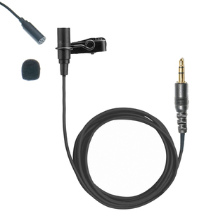 TL88 Clip Lavalier micrófono de solapa para ordenador PC cámara portátil inalámbrico BeltPack transmisor 1,95 m Cable - Product Image 1