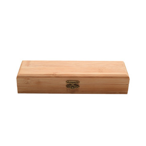Bamboo Calligraphy Brush Storage Box Rectangle 4cm Handmade <b>Gift</b> Craft Packaging - Product Image 3