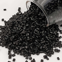 Granulés de PC noir renforcés de fibres de verre à 10 %, résine de polycarbonate haute résistance pour la fabrication de pièces mécaniques industrielles