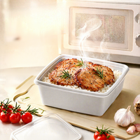 Conteneur alimentaire en silicone à 2 compartiments, anti-fuite, pour réfrigérateur et congélateur, idéal pour la préparation des repas – Vente directe usine