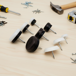 Glissières de meubles en métal modernes réutilisables de haute qualité, à clouer, patins pour appareils électroménagers, repose-pieds pour la maison, le bureau, le salon, la salle de bain - Product Image 1