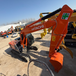 Excavatrice d'occasion HITACHI ZX120 ZX60, 12 tonnes, 6 tonnes, excavatrice hydraulique à chenilles de taille moyenne, d'origine japonaise, bon état, faible nombre d'heures, prix bas - Product Image 1