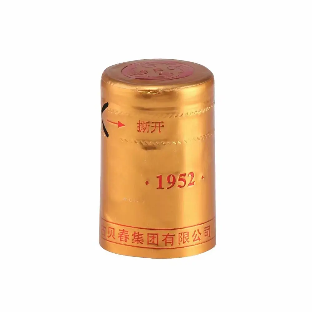 Wholesale Custom Spirits Wine Bottle Seal Cap Liquor Bottle Sealing Heat Shrink Capsules