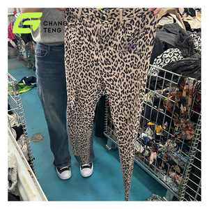 <span class=keywords><strong>C96</strong></span> alta qualità moda donna pantaloni lunghi larghi moda stile buona condizione cotone materiale usato abbigliamento per la vita quotidiana - Product Image 2