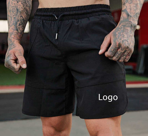 Shorts de sport pour hommes avec logo imprimé personnalisé, shorts de musculation, shorts de course à pied, vêtements de sport pour garçons avec poche - Product Image 5