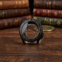 Boîtier de montre de plongée 20 ATM en acier inoxydable 316L SKX007 avec couronne et lunette 4H