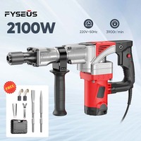 Marteau de démolition électrique industriel 220V 2100W léger, brise-béton rotatif, perceuse à percussion SDS, kit DIY 26mm