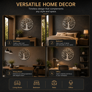 <span class=keywords><strong>Décoration</strong></span> <span class=keywords><strong>Murale</strong></span> Métallique 3D Arbre de Vie 40cm pour Intérieur et Extérieur, <span class=keywords><strong>Décoration</strong></span> <span class=keywords><strong>Murale</strong></span> en Fer pour Chambre, Motif Abstrait, <span class=keywords><strong>Décoration</strong></span> <span class=keywords><strong>Murale</strong></span> pour la Maison, Vente en Gros - Product Image 4