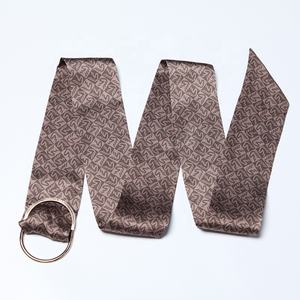 GG Design personalizza LOGO di alta qualità cintura di pura seta colorata in metallo GINA lungo stile di lusso materiale di qualità GUA - Product Image 1