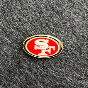 San Francisco 49ers Badge numérique imprimé métal broche broche sport thème bijoux pour pour épinglette fabricant NFLTeams Logo Offre Spéciale - Product Image 1