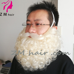 Zm tóc adjuistable không ren yak tóc Santa Claus Tóc Giả râu với đính kèm ria mép - Product Image 4