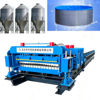 Dalgalı Plaka Tahıl Deposu Oluklu Su Deposu Tahıl Silosu Yapım Makinesi Çelik Silo Panel Rulo Şekillendirme Makinesi
