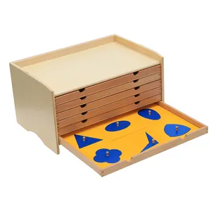 Baby Wooden Intelligence Toys Education Wooden pädagogisches montessori Geometric Cabinet