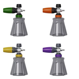 Lance à mousse transparente 1L - Compatible avec <span class=keywords><strong>Karcher</strong></span> K2-<span class=keywords><strong>K7</strong></span> & Parkside, raccord rapide 1/4, buse réglable, OEM disponible - Product Image 3