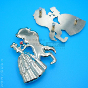 Custom Cartoon Metal Bag Label Die Cast 3D Alloy Electroplated Luggage Hardware Nameplate <b>Suitcase</b> Accessory - Product Image 2