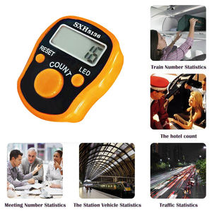 Compteur <span class=keywords><strong>de</strong></span> <span class=keywords><strong>doigts</strong></span> électronique à deux boutons <span class=keywords><strong>avec</strong></span> LED lumineuse, style anneau en plastique, pour tasbih - Product Image 5