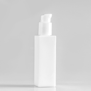 화이트 오팔 광장 유리 로션 병 또는 스크류 캡 스킨 케어 화장품 포장 - Product Image 3