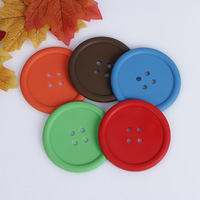 Sous-verre créatif en résine, couleur unie, minimaliste, en silicone souple, isolant thermique, antidérapant, pour tasse à thé, bureau