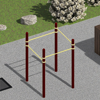 Para TUV certificado al aire libre gimnasio en casa Fitness barras de acero Durable patio trasero equipo de ejercicio