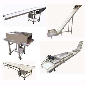 Factory Price Custom Made Different Length Portable <strong>Flat</strong> White PU Silicone <strong>Belt</strong> <strong>Conveyor</strong> Machine for Workshop - Product Image 2