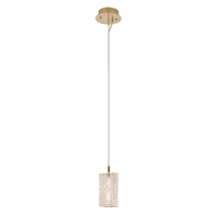 Nouveau lustre de chevet de luxe éclairage moderne doré LED verre cercle Villa suspension lampe moderne Unique suspendu éclairage lampe