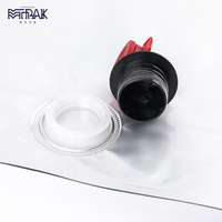 Sac en plastique en feuille d'aluminium Pochette pour liqueur de vin avec bec verseur Pochette pour liquide à boire avec zip-lock