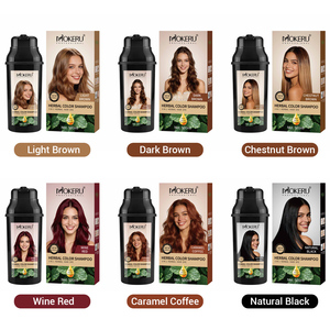 Crema Colorante per Capelli Mokeru Senza Ammoniaca per Nero e Castano, Copre i Capelli Grigi, Facile da Usare, Vendita all'Ingrosso per Saloni, 500ml - Product Image 6