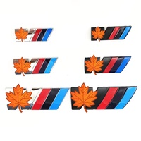 Emblème latéral de garde-boue de voiture en métal, badge de coffre arrière, autocollant logo M pour BMW M M3 M5 M6 X3 E46 E90 F30 G20 E36 E34 X6 G20 G30 ///M