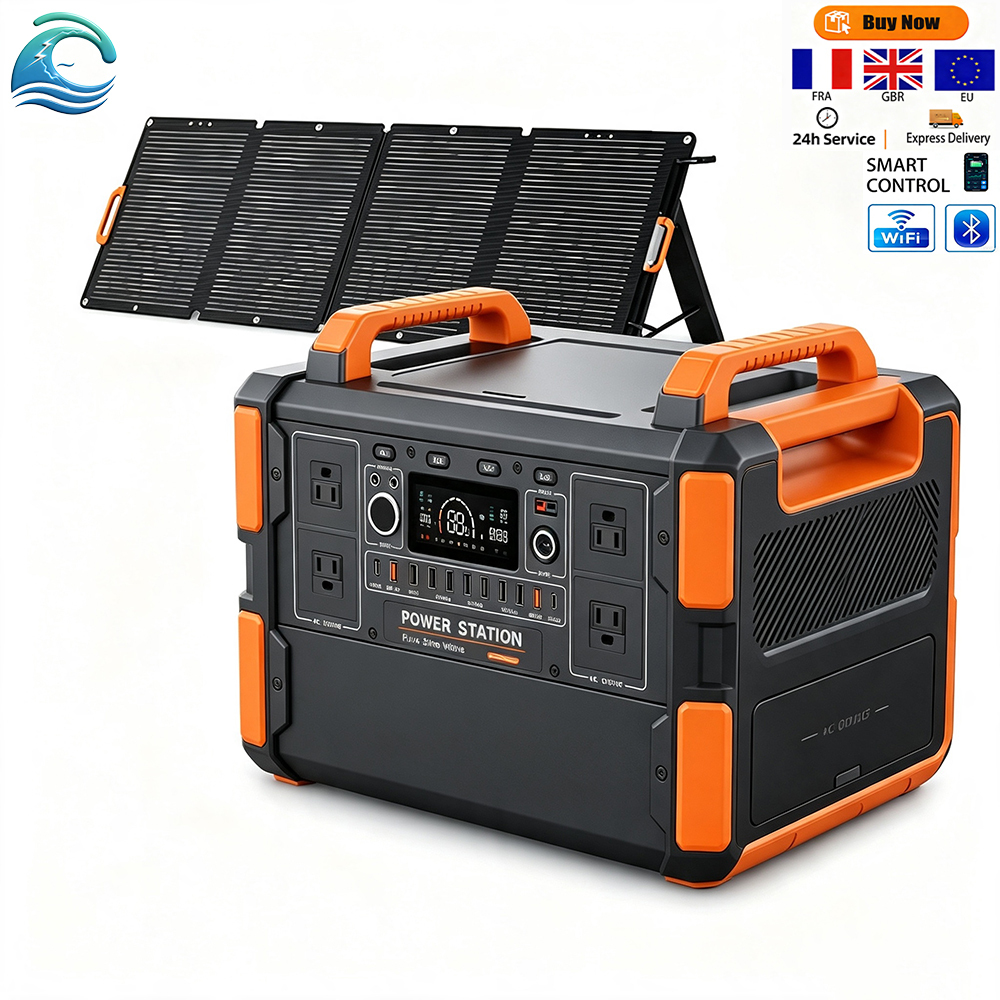 Solar Generator 200W-2500W 300W Fast Charging <strong>UPS</strong> with <strong>Pure</strong> <strong>Sine</strong> <strong>Wave</strong> Supports <strong>LiFePO4</strong> Battery Home Emergency Outdoor Camping