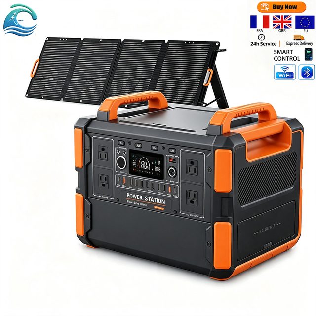 Solar Generator 200W-2500W 300W Fast Charging UPS with Pure Sine Wave Supports LiFePO4 Battery Home Emergency Outdoor Camping