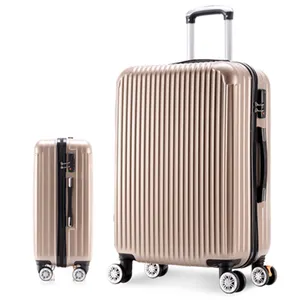 Cute Silver Carry-ons Aluminio Hombres Custom Hat Boxes Vintage Trolley Maleta Llevar Equipaje Con Spinner