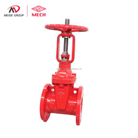MECH FM untuk UL sistem perlindungan api katup besi Ductile Manual dengan gerbang OSY beralur Vavles air suhu tinggi