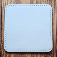 Étiquette en similicuir PU blanc personnalisée pour jeans, patch en similicuir pour chapeau, patch en cuir vierge thermocollant par sublimation pour chapeaux et vêtements