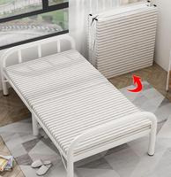Lit pliant économique et portable, lit de sieste robuste, lit à cadre métallique