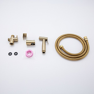 Bidet Hose With Gold Finish Stainless Steel Flexible Pipe For Bathroom Toilet Use - Product Image 2