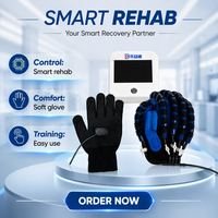 Gants robotiques électriques d'exercice pour les mains avec miroir, certifiés ISO Leyidi, pour la rééducation des doigts des utilisateurs victimes d'AVC ou d'hémiplégie