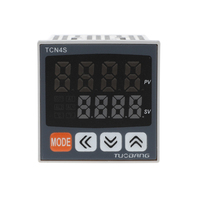 Controlador de Temperatura Digital TUOBANG TCN4S-24R 48*48 con Salida de Relé, Doble Alarma y Termostato PID para Extrusora Industrial