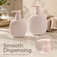Bouteilles rondes mignonnes en HDPE de 180/260 ml avec pompe à lotion pour shampoing et gel douche