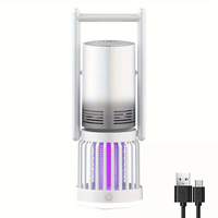 Lampe de camping LED rechargeable étanche en ABS avec ventilateur anti-moustiques et lampe torche intégrée pour l'extérieur – Nouveauté en gros
