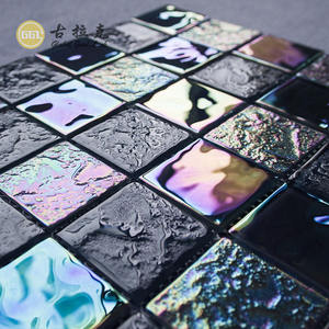 Ucuz toptan yeşil beyaz pembe mavi yanardöner kristal cam yüzme havuzu mozaik karo banyo açık zemin ve duvar için kullanın - Product Image 4