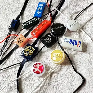 Custom Hangtag String Cord Fastener Quick-Release Seal Tag Epoxy Strings For Clothing And Home Textiles