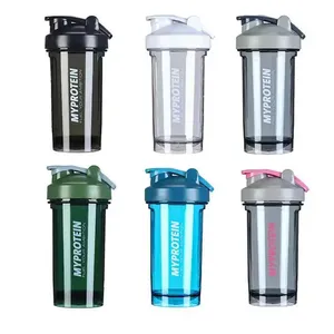 ขายส่ง 200 ชิ้นโลโก้ที่กําหนดเอง BPA ฟรี 500 ml ออกกําลังกายพลาสติกใสโปรตีน Shaker ขวดน้ําสําหรับ GYM ฟิตเนสกีฬา Shakers ถ้วย