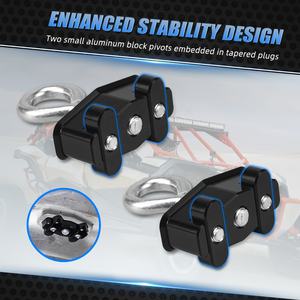 Anclajes de carga de amarre de bloqueo de aluminio NiceCNC para Can-Am <span class=keywords><strong>Maverick</strong></span> <span class=keywords><strong>X3</strong></span> 4x4 RR XRC Turbo <span class=keywords><strong>DPS</strong></span> 2021 - Product Image 2