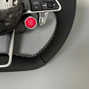 Avec bouton de démarrage R8 et volant en cuir semi-perforé pour <span class=keywords><strong>Audi</strong></span> A3 A4 A5 A6 C7 C8 Q3 Q5 Q7 4L SQ5 SQ8 TTRS - Product Image 4