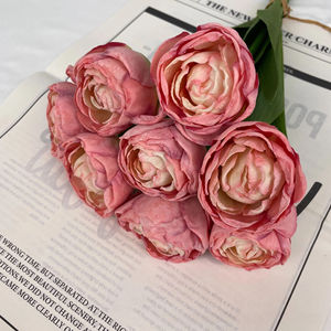 Nuevo Diseño, Ramo de Tulipanes de 16.5 Pulgadas con 8 Tallos, Floración Completa, Forma Elegante, Ramo de Tulipanes Artificiales Decorativos de Primera Calidad - Product Image 5