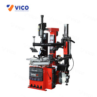Machine de montage/démontage de pneus VICO de précision avec fonction semi-automatique, moteur 0,75/1,1 kW, rotation du plateau tournant à 7 tr/min