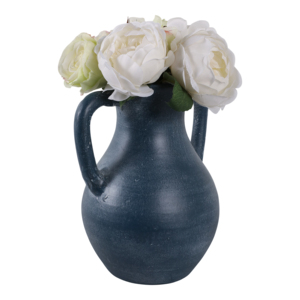 Vaso in terracotta con manico, vaso decorativo per fiori, per soggiorno, camera da letto, ufficio, scrivania - Product Image 2
