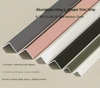 Protection d'angle murale en aluminium, bande de finition en L pour carrelage, angle droit, style moderne et minimaliste, marque HongShun