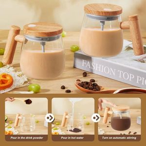 Automatic Mixing Cup Portable Coffee Cup Office Glass Inner Liner <b>Mug</b> Minimalist Design Electric Mixer - Product Image 6